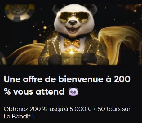 Cashback hebdomadaire Golden Panda Casino