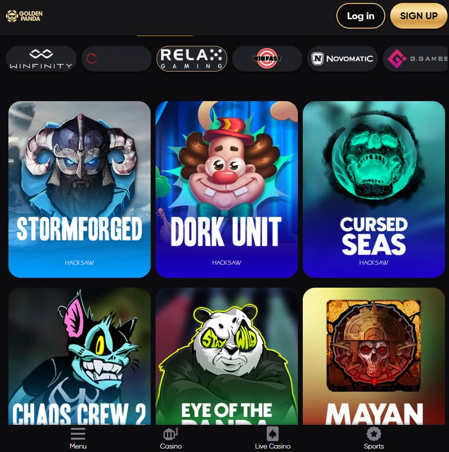 Paiements mobiles Golden Panda Casino